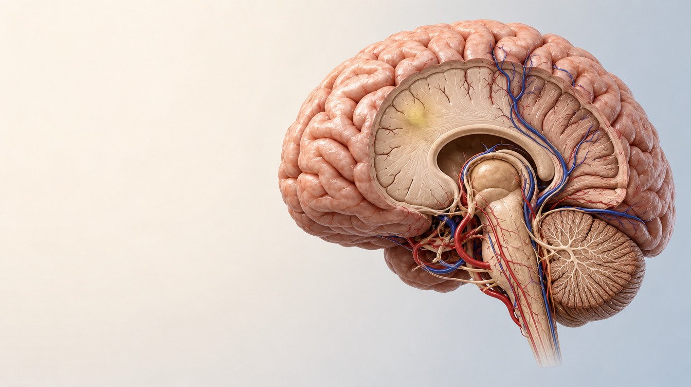 Sagital kesitte beyin anatomisi; kapak görseli bilgilendirme amaçlıdır, tanı koydurmaz